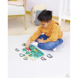 Puzzle à boutons véhicules de secours