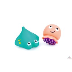 Set de 2 jouets de bain - animaux marins