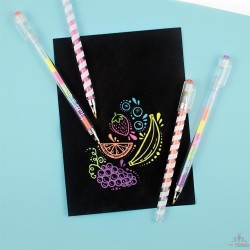Stylos gel parfumés Tutti Frutti - Multicolores - Lot de 6