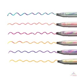 Stylos gel parfumés Tutti Frutti - Multicolores - Lot de 6