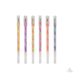 Stylos gel parfumés Tutti Frutti - Multicolores - Lot de 6