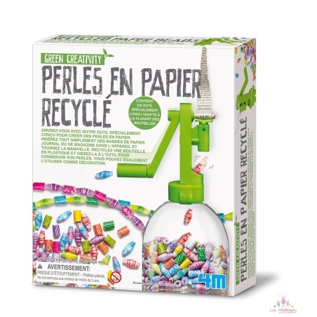 PERLES EN PAPIER RECYCLÉ