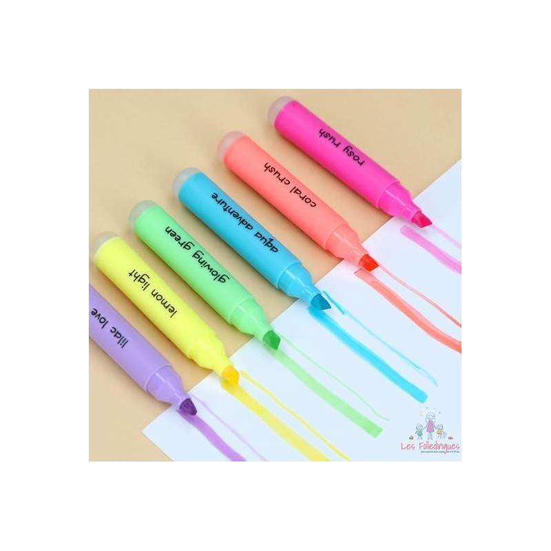 PENfection Set de mini surligneurs effaçables