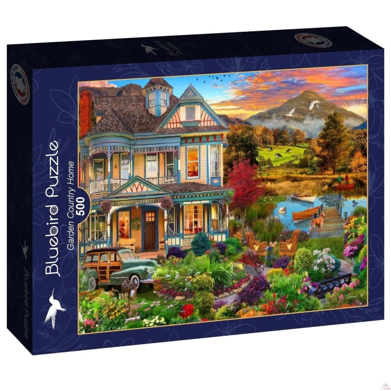 Puzzle 500 Pièces - Jardin de Maison de Campagne