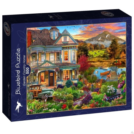 Puzzle 500 Pièces - Jardin de Maison de Campagne