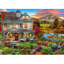 Puzzle 500 Pièces - Jardin de Maison de Campagne