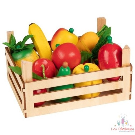 Fruits et légumes dans une cagette,