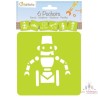 Set de 6 pochoirs enfants, Robots